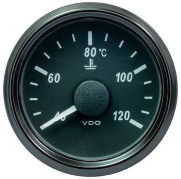 VDO SingleViu Water Temperature Gauge 120C